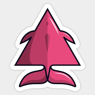 Acute Dolphin Sticker